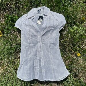 Express Y2K button down top
